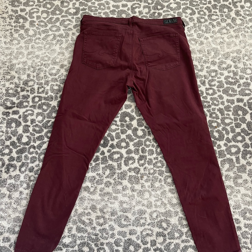 AG Abbey burgundy slim size 32
